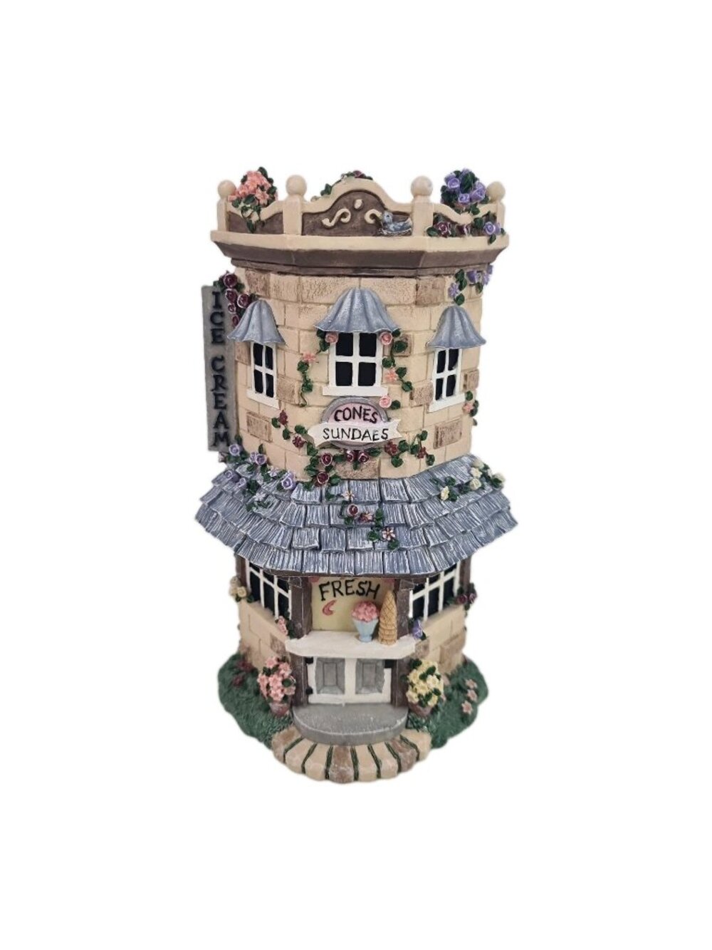 Ivy & Innocence Kings Ice Cream Parlor 05350 Retired Porcelain Vntg Building